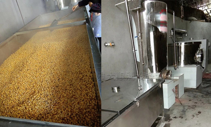 雅大糧食釀酒設(shè)備、攤涼蒸飯一體機(jī)安裝圖
